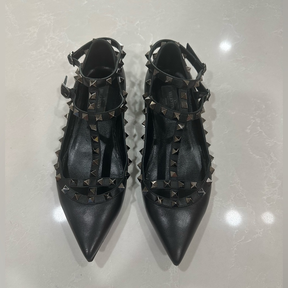 Valentino Rockstud Caged Flats